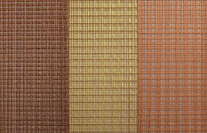 Non-ferrous woven wire mesh options including bronze, brass and copper, used for architectural, decorative and specialised filtration applications.